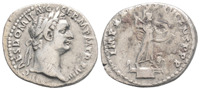 Roman Imperial
Domitian AD 81-96. Rome. Denarius AR, 3,1 g. 20,5 mm.