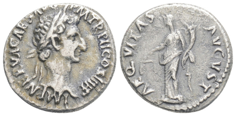 Roman Imperial
Nerva - Aequitas Denarius. September-December 96 AD. Rome mint. O...