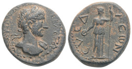 Roman Provincial
CILICIA. Syedra. Hadrian (117-138). Ae. 4,7 g. 19,5 mm. Obv: ΑΥΤ ΑΔΡΙΑΝΟС ΚΑΙСΑ. Laureate and cuirassed bust right. Rev: СΥЄΔΡЄωΝ. Go...