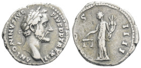 Roman Imperial
ANTONINUS PIUS (138-161). Denarius. Rome. 3,3 g. 19 mm. 
Obv: ANTONINVS AVG PIVS P P TR P XII. Laureate head right.
Rev: COS IIII. Aequ...