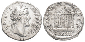 Roman Imperial
Antoninus Pius (138-161), Denarius 158-159, Rome mint, 3,3 g. 16,9 mm.
Obverse: laureate head of Antoninus Pius right, ANTONINVS AVG PI...