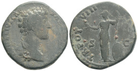 Roman Imperial
Marcus Aurelius Æ Sestertius. Rome, AD 169-170. 20,4 g. 26,5 mm.