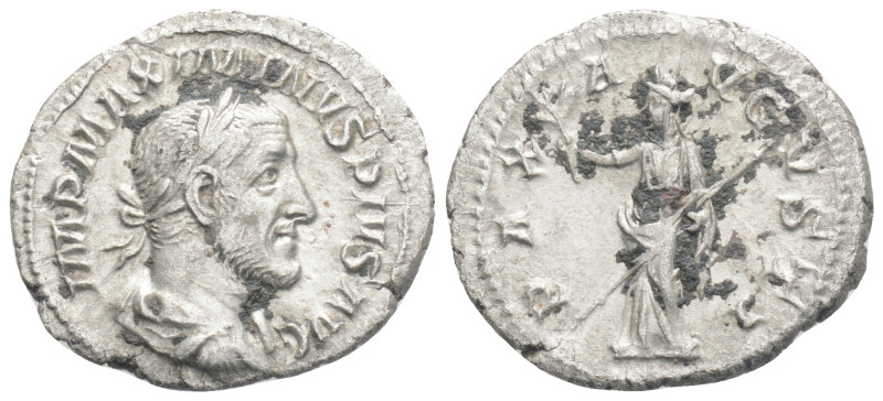 Maximinus I (235-238). AR Denarius, 235-236 AD. 2,5 g. 20,3 mm. Obv. IMP MAXIMIN...