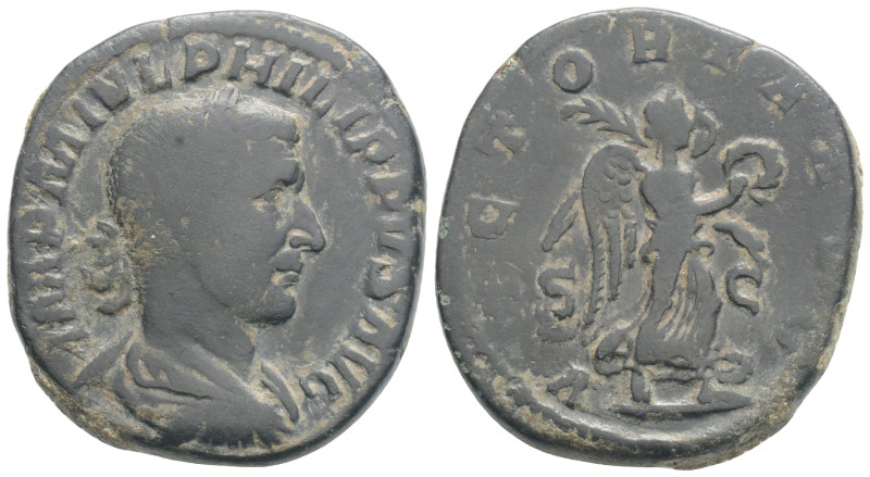 Roman Imperial
Philip I Arab AD 244-249. Struck AD 244. Rome. Sestertius Æ, 25.5...