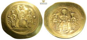 Byzantine Coins
ROMANUS IV DIOGENES with EUDOCIA, MICHAEL VII, CONSTANTIUS and ANDRONICUS (1068-1071). GOLD Histamenon Nomisma. Constantinople. 4,38 g...