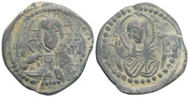 Byzantine, Anonymous, Attributed to Romanus IV (1068-1071 AD) Constantinople AE Follis (29,4 mm, 6,6 g)
Obv: IC - XC. Facing bust of Christ Pantokrato...