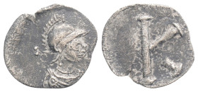 Byzantine
Anonymous, time of Justinian I, circa 530. Half Siliqua (Silver, 12,4 mm, 0,33 g, ), Constantinopolis