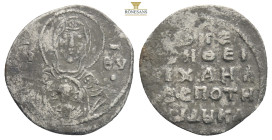 Byzantine
Michael VII Ducas, 1071-1078. Miliaresion (Silver, 18,4 mm, 1.3 g,) Constantinopolis. Bust of the Virgin facing, nimbate and wearing pallium...