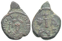 Byzantine
Maurice Tiberius (582-602 AD). Kyzikos, AE Decanummium (19,6 mm 2.2 g)