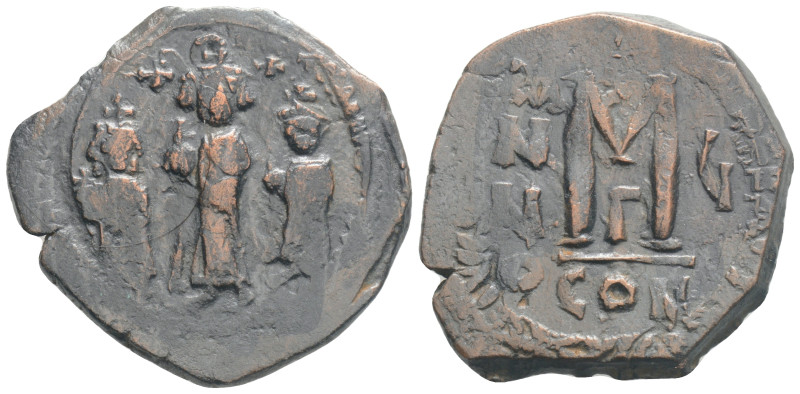 Byzantine 
Heraclius, Martina and Heraclius Constantine (610–641), Follis 610-64...