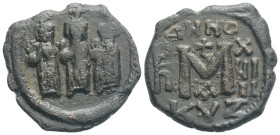Byzantine
Heraclius & H.Constantine & Martina AD 610-641. Cyzicus. Follis Æ, 5,2 g. 24,5 mm.