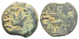 Judaea. Jerusalem. First Jewish War AD 66-70. Prutah AE, 2,4 g. 17,6 mm.
