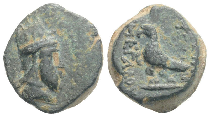 Greek Coins
KINGS OF ARMENIA. Tigranes V (Circa 6-12). Ae. 3,1 g. 14,8 mm.
Obv: ...