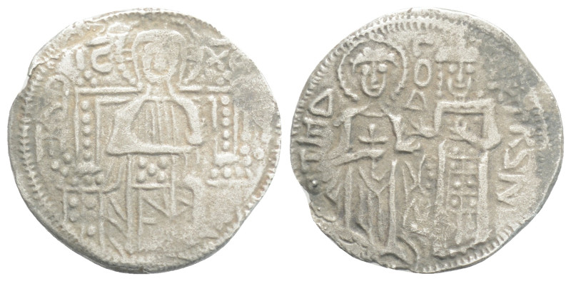 Andronicus III Palaeologus AR Reduced Half-Basilicon. Constantinople, AD 1328-13...