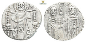 Medieval
taly, Venice, Bartolomeo Gradenigo, Doge (1339-1342 AD) AR Grosso (18 mm, 1.5 g)
Obv: BA · GRADOMICO · · S · M · VENETI, DVX, doge standing l...