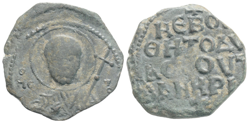 CRUSADERS. Antioch. Tancred, regent, 1101-1112. Follis (Bronze, 23,4 mm, 4,5 g, ...