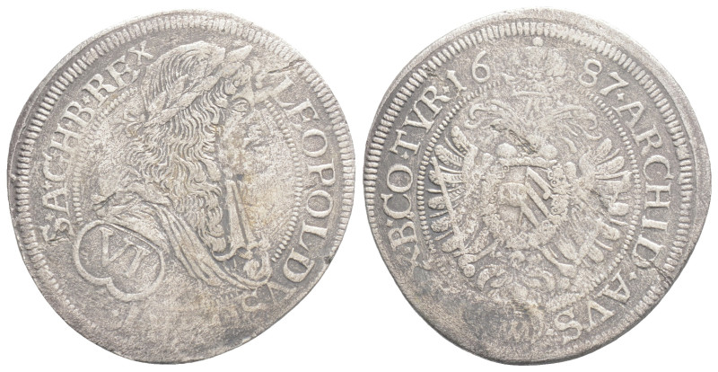 World Coins
AUSTRIA. Holy Roman Empire. Habsburg. Leopold I (Emperor, 1658-1705)...