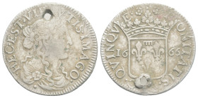 World Coins
ITALY. Torriglia. Violante Doria Lomellini (1654-1671). Luigino (1666). 1,7 g. 20,5 mm.