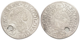 AUSTRIA. Holy Roman Empire. Leopold I, 1658-1705 AD. Dated: 1668. AR, VI Kreuzer. 2,6 g. 24,8 mm.