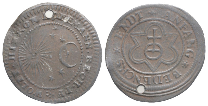 Medieval Coins 0,86 g. 19,1 mm.