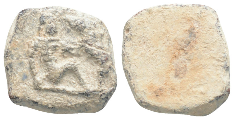 Byzantine lead seal 3,3 g. 15,5 mm.