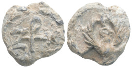 Byzantine lead seal 6,4 g. 18,4 mm.