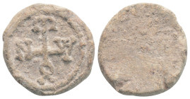 Byzantine lead seal 4,7 g. 17,6 mm.