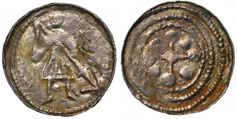 Boleslaus III, Denarius, Fight with a dragon Typ denara przedstawiający walkę ks...