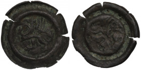 Pomorze Wschodnie, Sambor II Tczewski (1217-1278), brakteat, gryf - rzadki R6