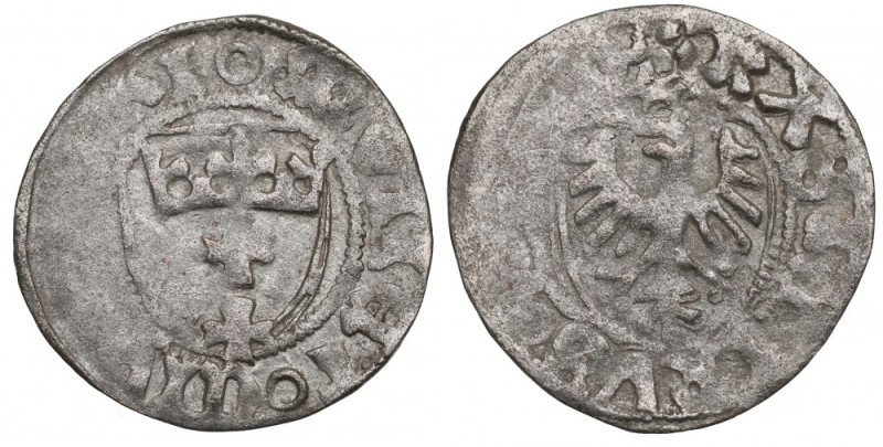 Casimir IV Jagellon, Schilling without date, Danzig Obiegowy, lekko niedobity eg...