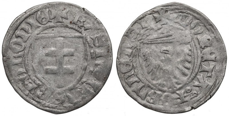 Casimir IV Jagellon, Schilling without date, Thorn Ładny egzemplarz. 
Reference...