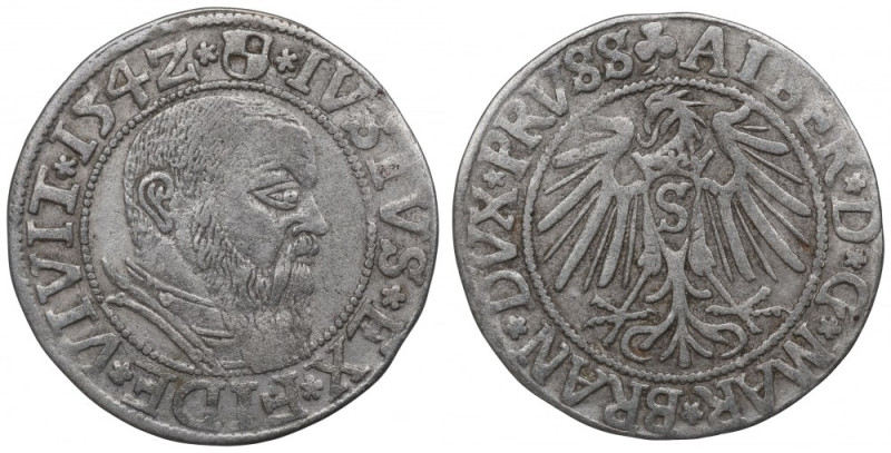 Germany, Preussen, Albrecht Hohenzollern, Groschen 1542, Konigsberg Ładny egzemp...