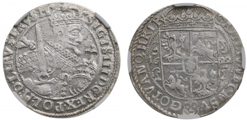 Sigismund III Vasa, Ort 1622, Bromberg - NGC MS64 Piękny, menniczy egzemplarz do...