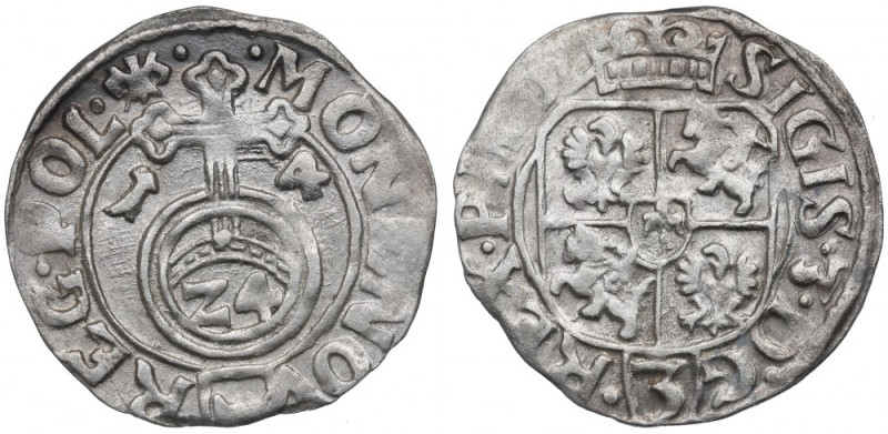 Sigismund III, 1,5 groschen 1614, Cracow Ładny egzemplarz. Patyna, nalot. Refere...