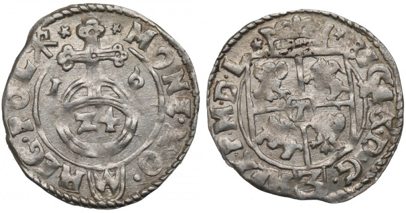 Sigismund III, 1,5 groschen 1616, Cracow Bardzo ładnie zachowany, lekko niedobit...