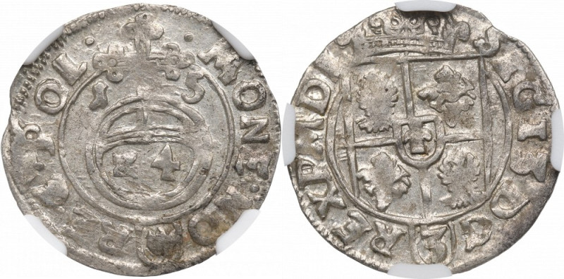 Sigismund III, 1,5 groschen 1615, Bromberg - NGC MS62 Bardzo ładny egzemplarz. P...