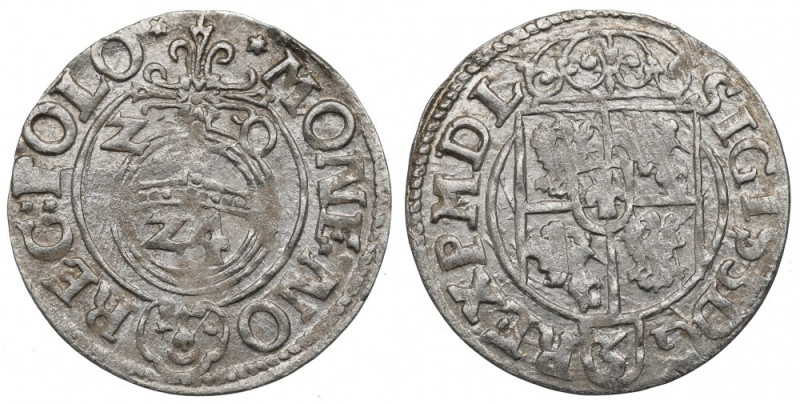 Sigismund III, 1,5 groschen 1620, Bromberg Piękny, menniczy egzemplarz. Odmiana ...