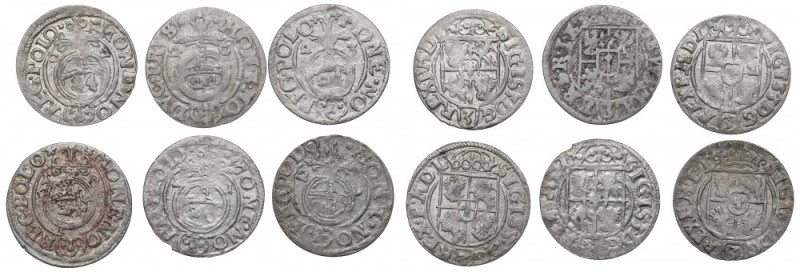 Sigismund III, Lot of 1,5 groschen 1619-23 and konigsberg 1626 Ładne i bardzo ła...