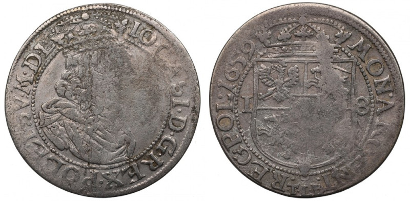 John II Casimir, 18 groschen 1659, Cracow Ładnie zachowany egzemplarz. Reference...