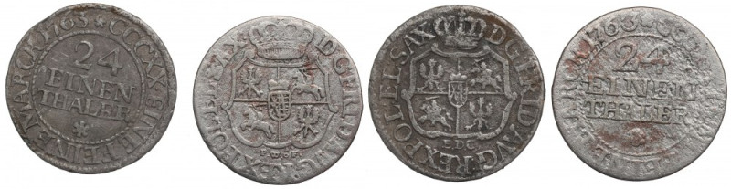 August III Sas, Zestaw 1/24 talara 1763 Ładne, czytelne egzemplarze. 

Poland,...