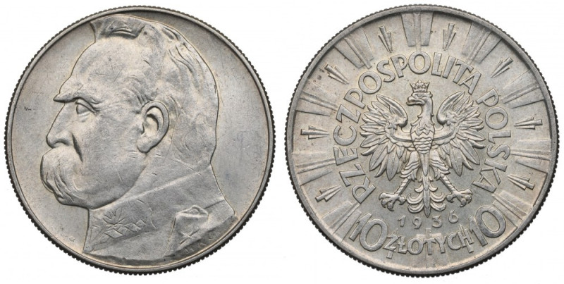 II Republic of Poland, 10 zloty 1936 Pilsudski Bardzo ładnie zachowany egzemplar...