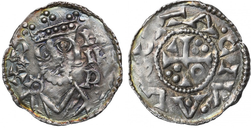 Germany, Henry II, Denar of Augsburg Piękny egzemplarz, bardzo dobrze wybity. Po...