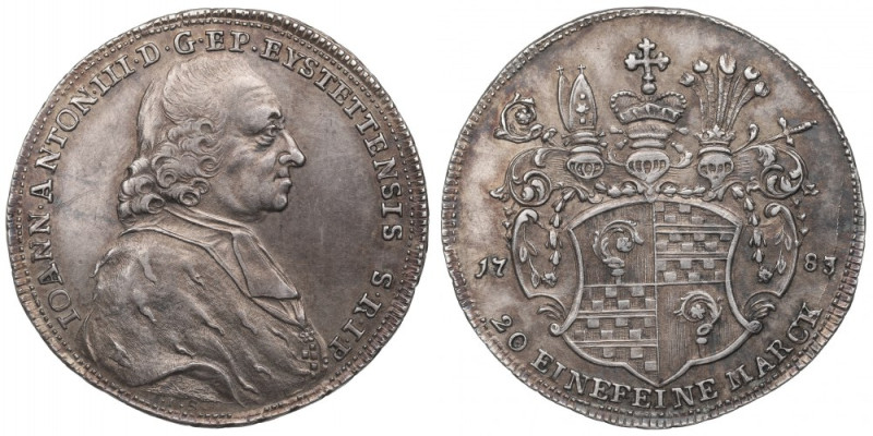 Germany, Eichstätt, 1/2 Thaler 1783 Pięknie zachowany egzemplarz. Pozycja rzadka...