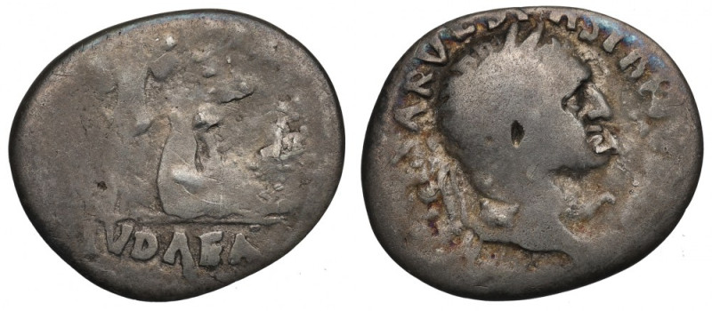 Roman Empire, Vespasianus, Denarius Obiegowy egzemplarz charakterystycznego dena...