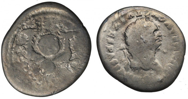 Roman Empire, Vespasianus, Denarius Ładny czytelny egzemplarz. Charakterystyczna...