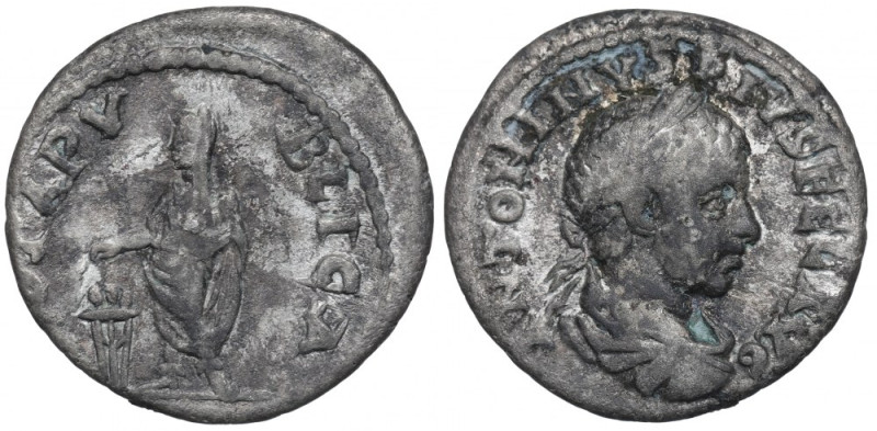 Roman Empire, Elagabalus, Antoninian Czytelny egzemplarz. Awers: popiersie cesar...