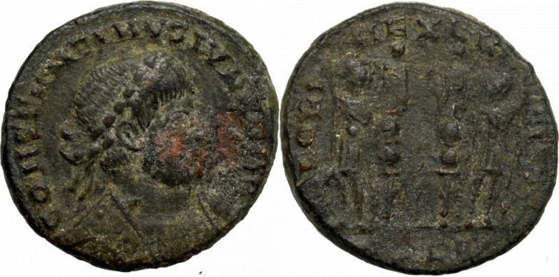 Roman Empire, Constantinus II, Follis Ładny egzemplarz. Awers: popiersie cezara ...