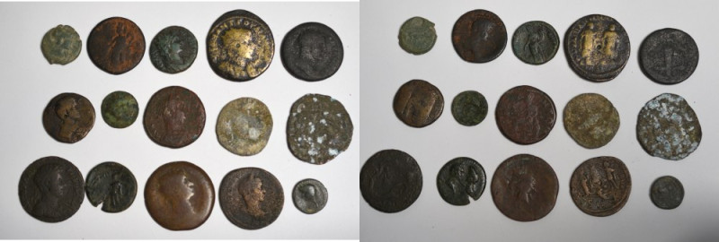 Roman Empire, Lot of coins Zestaw 15 różnych monet rzymskich. 

ancient, antik...