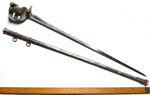 Italy, Sabre M1871 Ładny egzemplarz. Stan zachowania przedmiotu dobry.
 Długość...