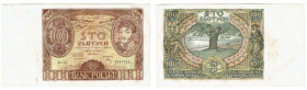 II RP, 100 złotych 1932 AY. - dodatkowy znak wodny X